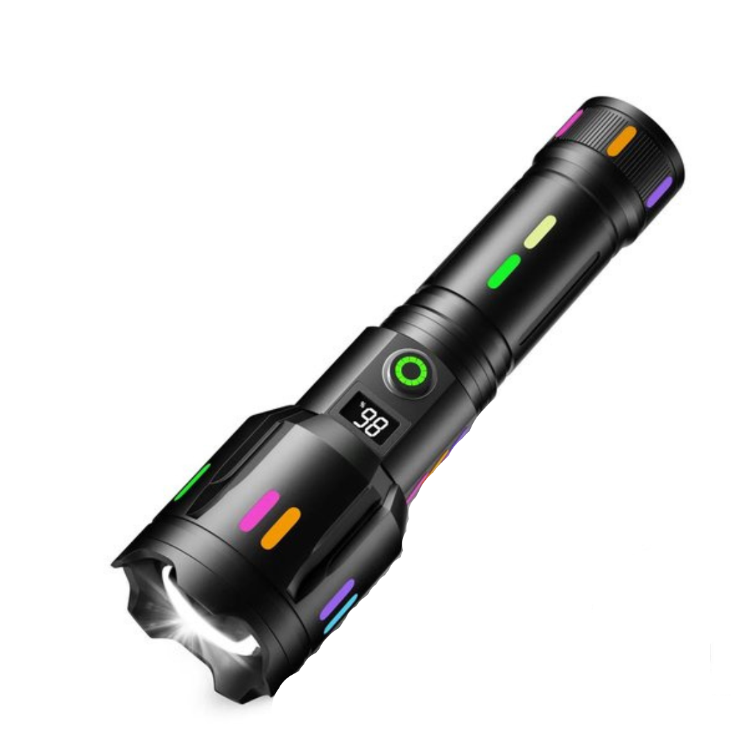 Trektoria – High-Power LED Flashlight with 9000 Lumens and USB-C Rechargeable Battery