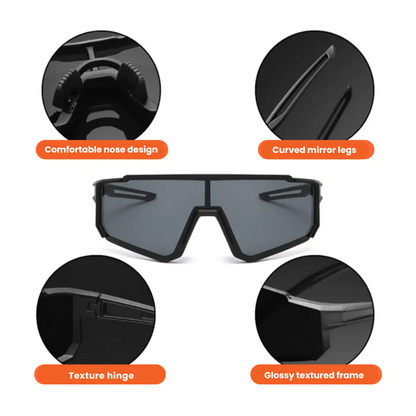 Sportzonnebril voor Fietsen en Hardlopen – Perfecte Pasvorm en Anti-Glare