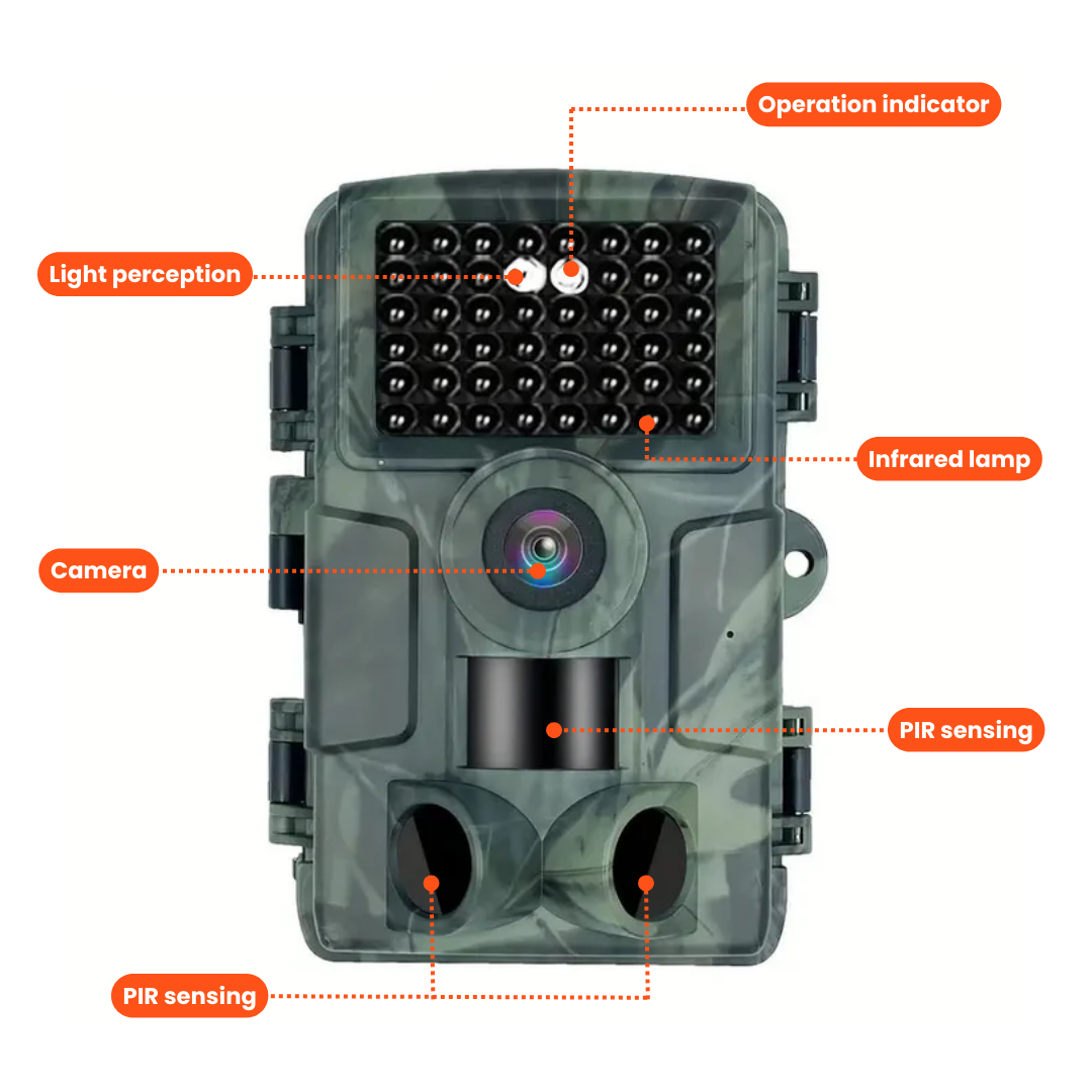4K Ultra HD Wildlife Camera – 60MP met App-bediening