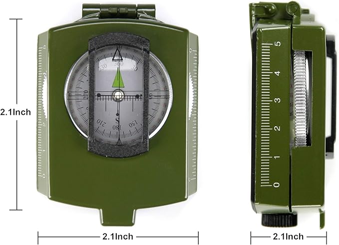 Trektoria – Professioneel outdoor survivalkompas met opvouwbaar ontwerp
