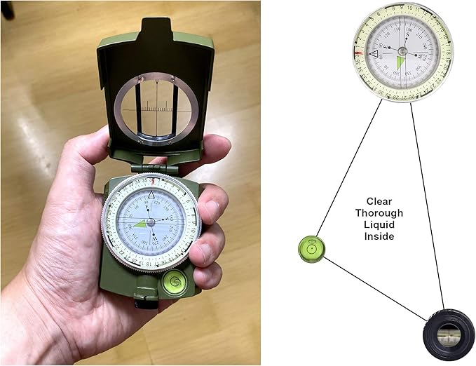 Trektoria – Professioneel outdoor survivalkompas met opvouwbaar ontwerp