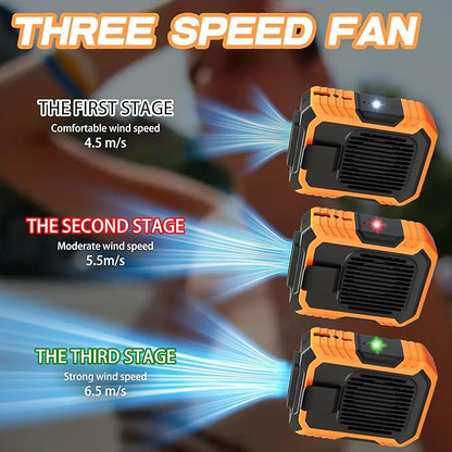 Trektoria – Draagbare mini tailleventilator met oplaadbare batterij en lichtgewicht ontwerp
