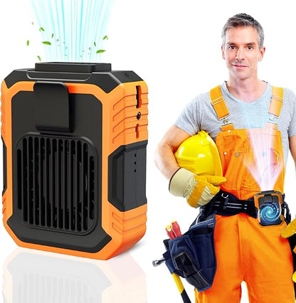 Trektoria – Draagbare mini tailleventilator met oplaadbare batterij en lichtgewicht ontwerp