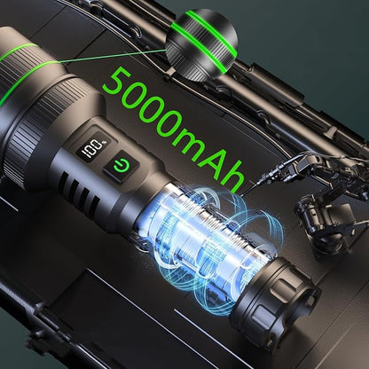 Trektoria – Zoombare LED-zaklamp met langeafstandsbundel en waterdicht ontwerp