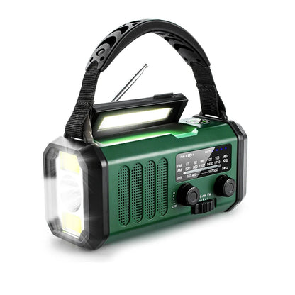 Professionele noodradio – op zonne-energie en handkurk aangedreven – essentieel voor noodgevallen