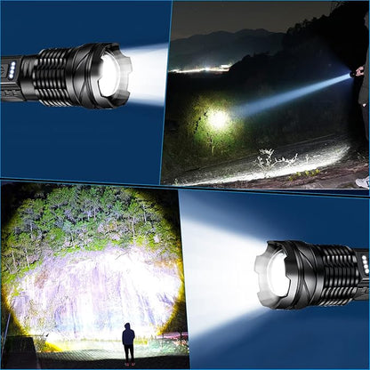Trektoria – Tactische LED-zaklamp met 5000 lumen en USB-oplaadbare batterij