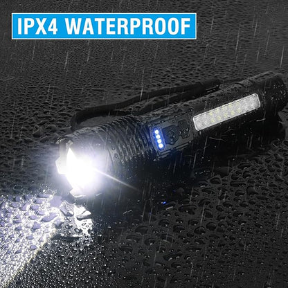 Trektoria – Tactische LED-zaklamp met 5000 lumen en USB-oplaadbare batterij