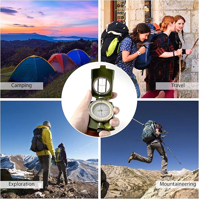 Trektoria – Professioneel outdoor survivalkompas met opvouwbaar ontwerp
