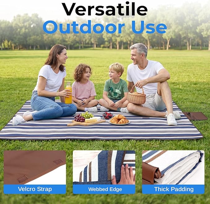 Trektoria – Extra groot picknickkleed met waterdicht en opvouwbaar ontwerp