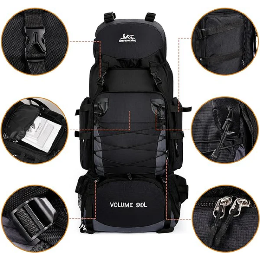 90L Wandelrugzak - Waterdicht, Lichtgewicht & Comfortabel