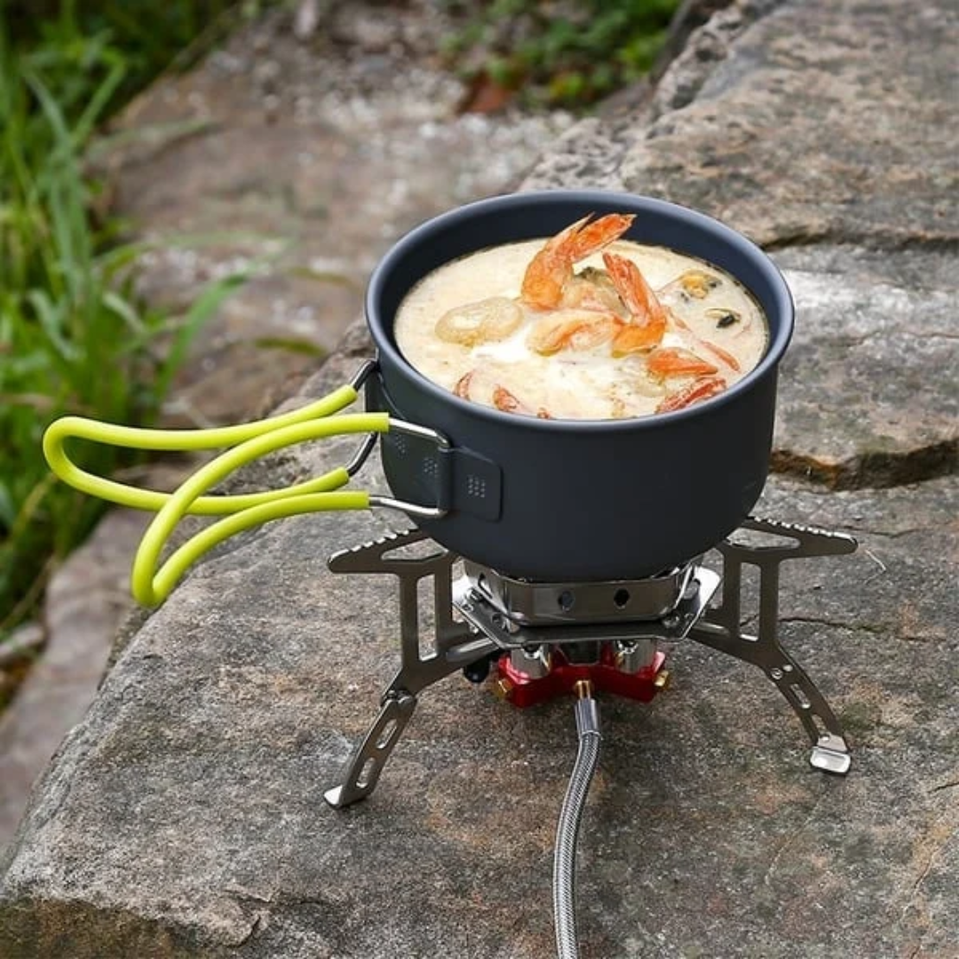 Camping gasbrander – 5800W winddicht & lekvrij voor buiten koken