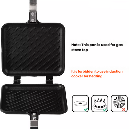 Camping sandwichmaker – Anti-aanbak, perfect voor koken buiten