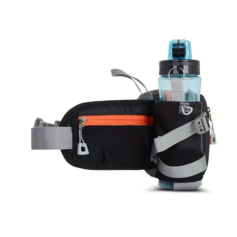 Compacte wandel- & fietsheuptas met waterfleshouder