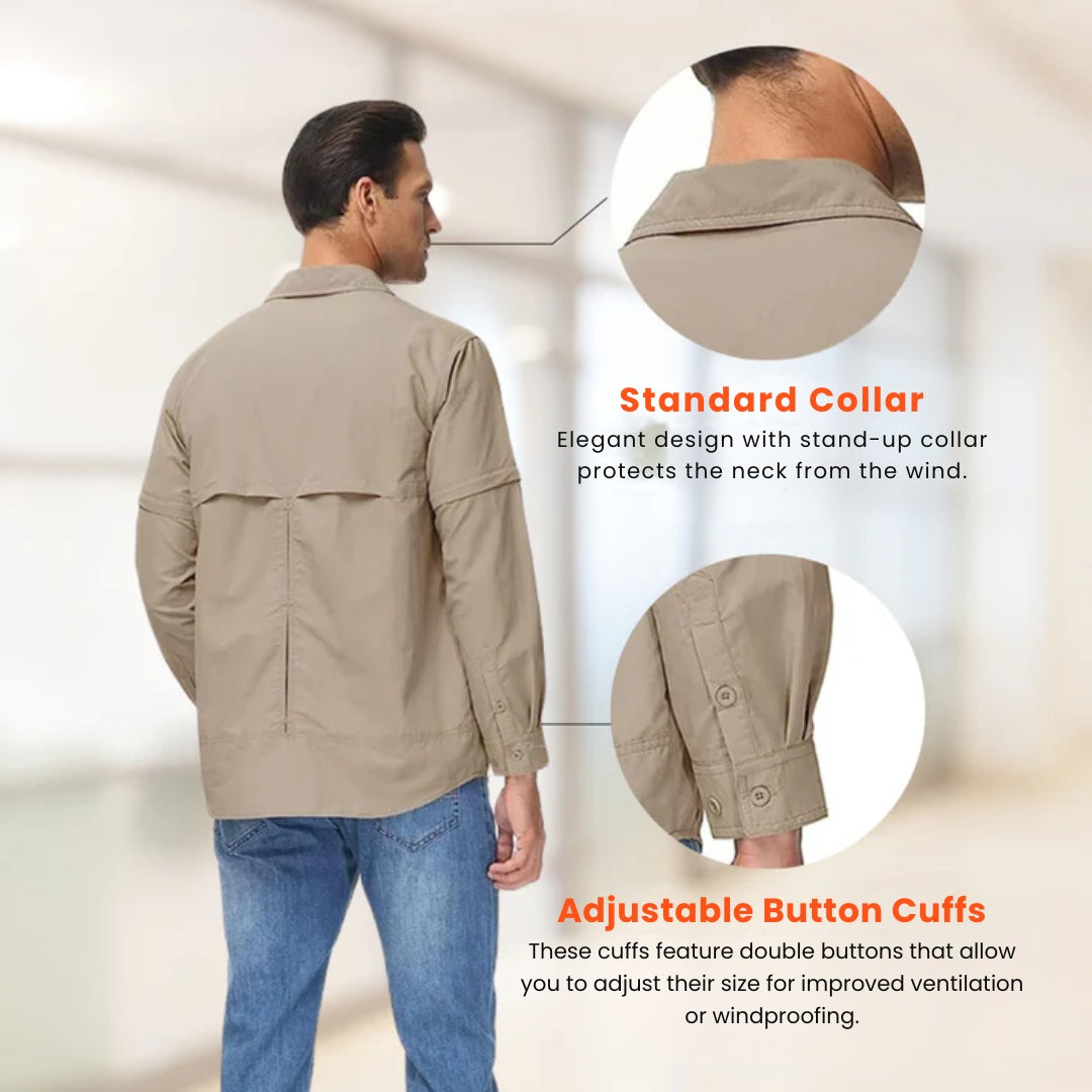 Omkeerbaar Mouw Outdoor Shirt – Duurzaam en UV-beschermd