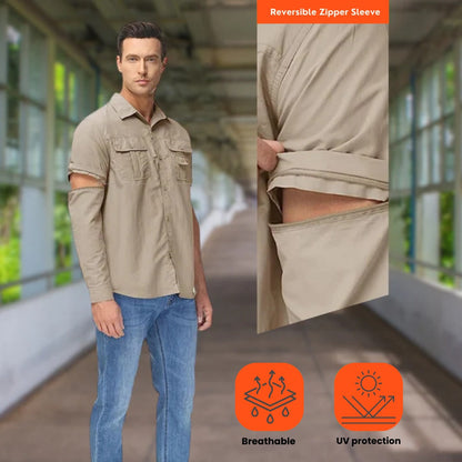 Omkeerbaar Mouw Outdoor Shirt – Duurzaam en UV-beschermd