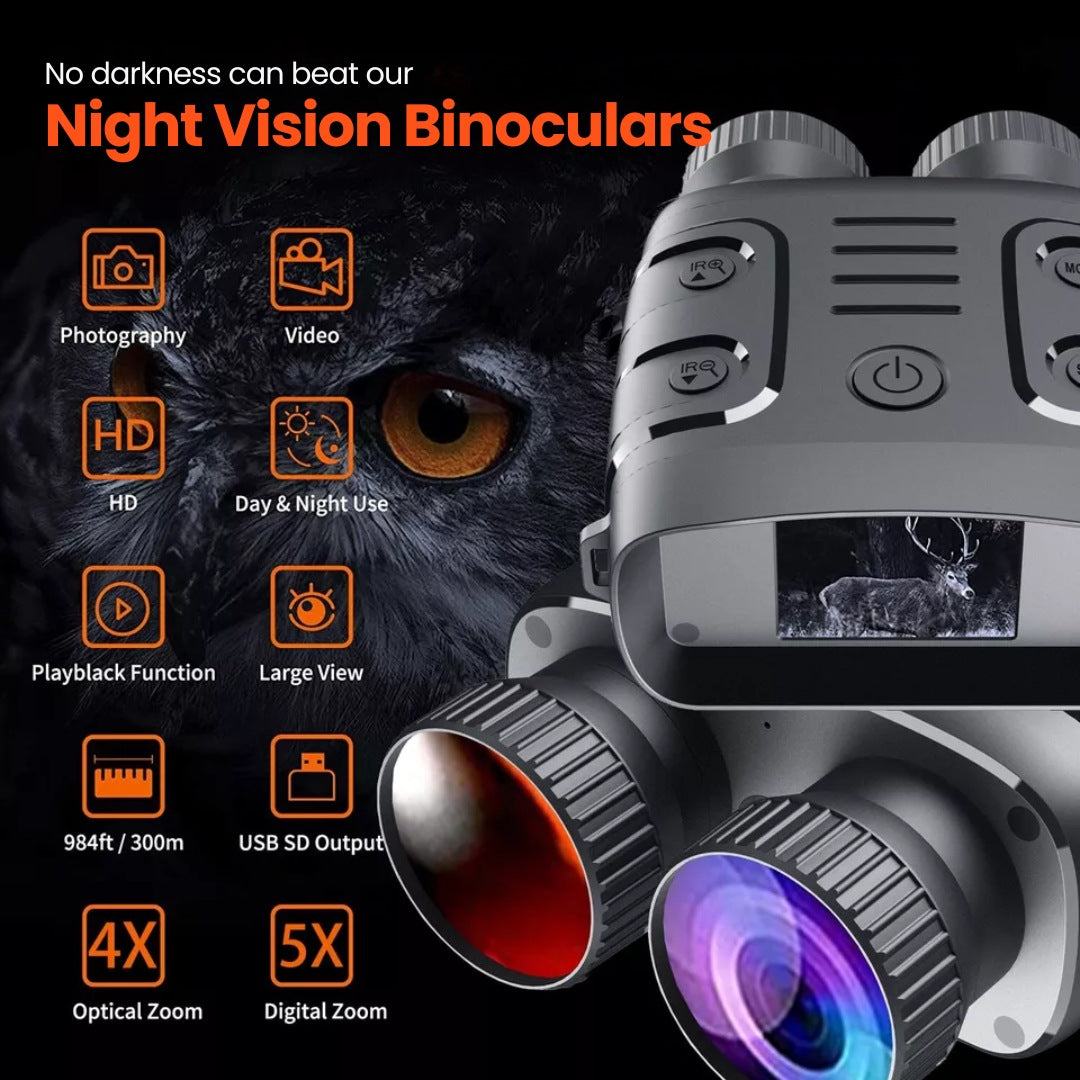 Digitale nachtkijker – 5x zoom, infrarood, HD-kwaliteit
