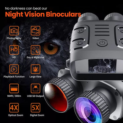 Digitale nachtkijker – 5x zoom, infrarood, HD-kwaliteit