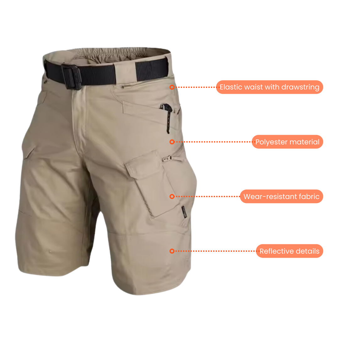 Heren outdoor cargoshorts – duurzaam, rekbaar en sneldrogend