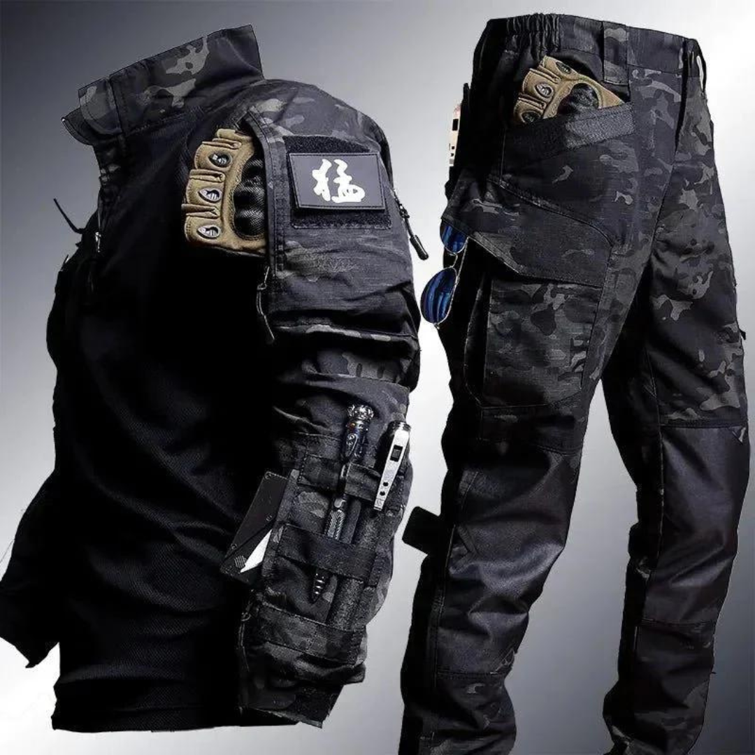 Heren tactische outdoor kleding set – lichtgewicht en weerbestendig