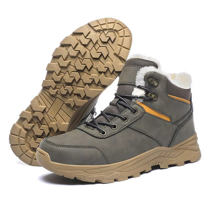 Heren winterwandelschoenen – met zachte voering en waterdicht
