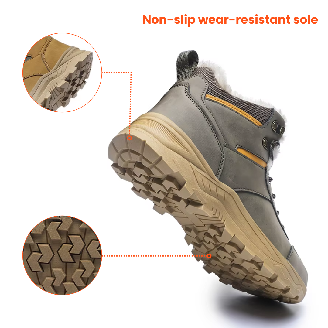 Heren winterwandelschoenen – met zachte voering en waterdicht