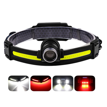 Sensor LED Hoofdlamp – Uitschuifbaar, Oplaadbaar en Waterdicht