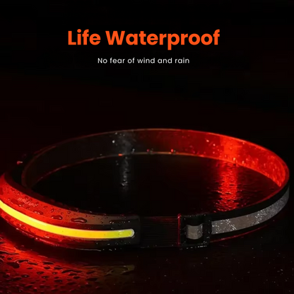 Krachtige LED-hoofdlamp – Oplaadbaar, waterdicht & 230° brede hoek