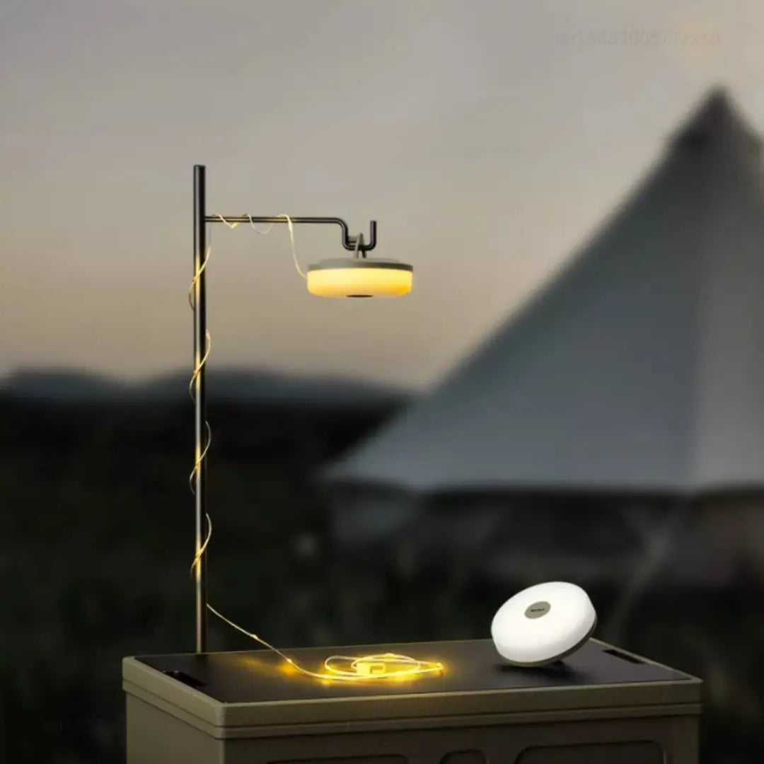 Oprolbare LED campinglamp – 10M USB oplaadbaar waterdicht