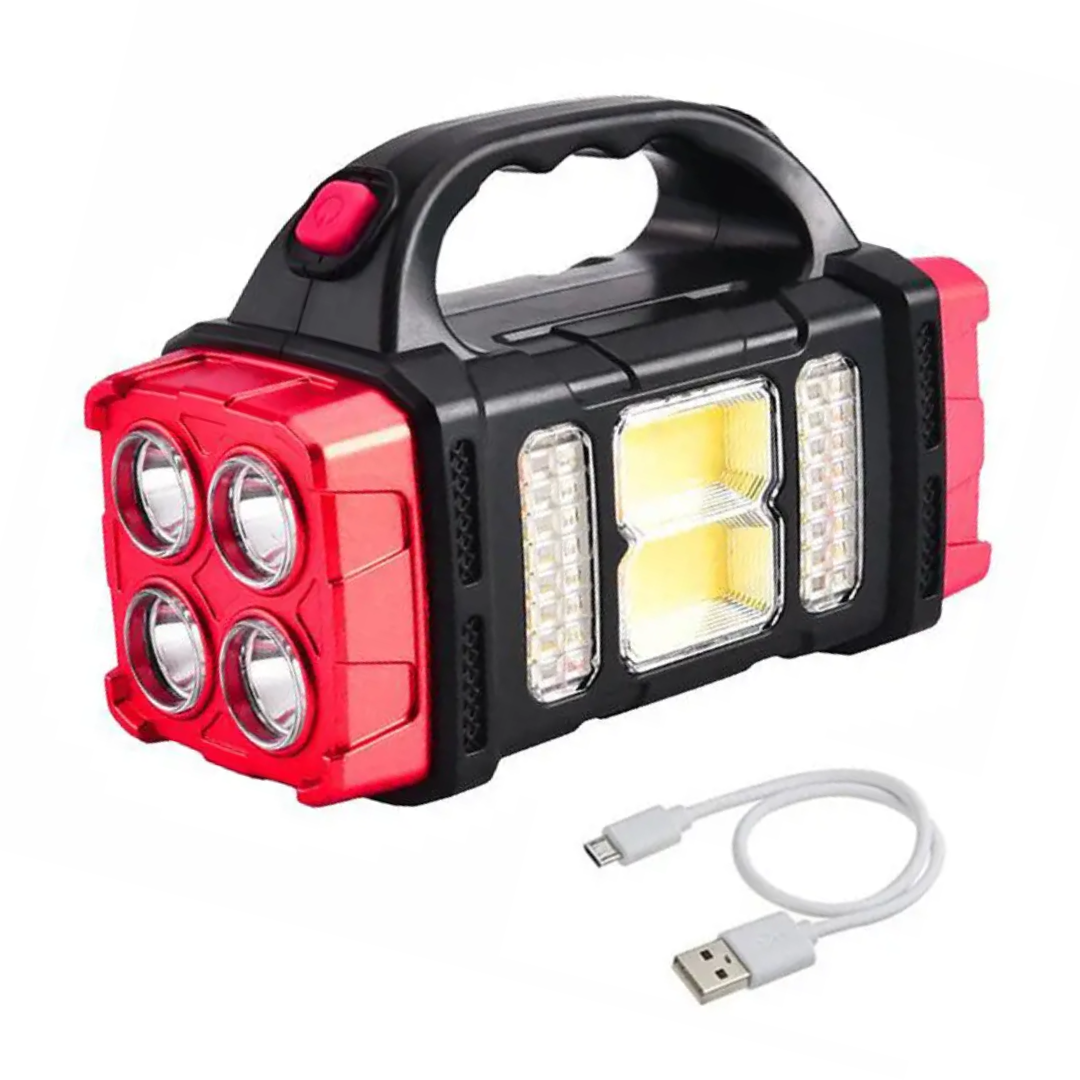 Trektoria – 4-in-1 noodzaklamp met zonne-oplading en powerbank