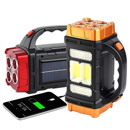 Trektoria – 4-in-1 noodzaklamp met zonne-oplading en powerbank