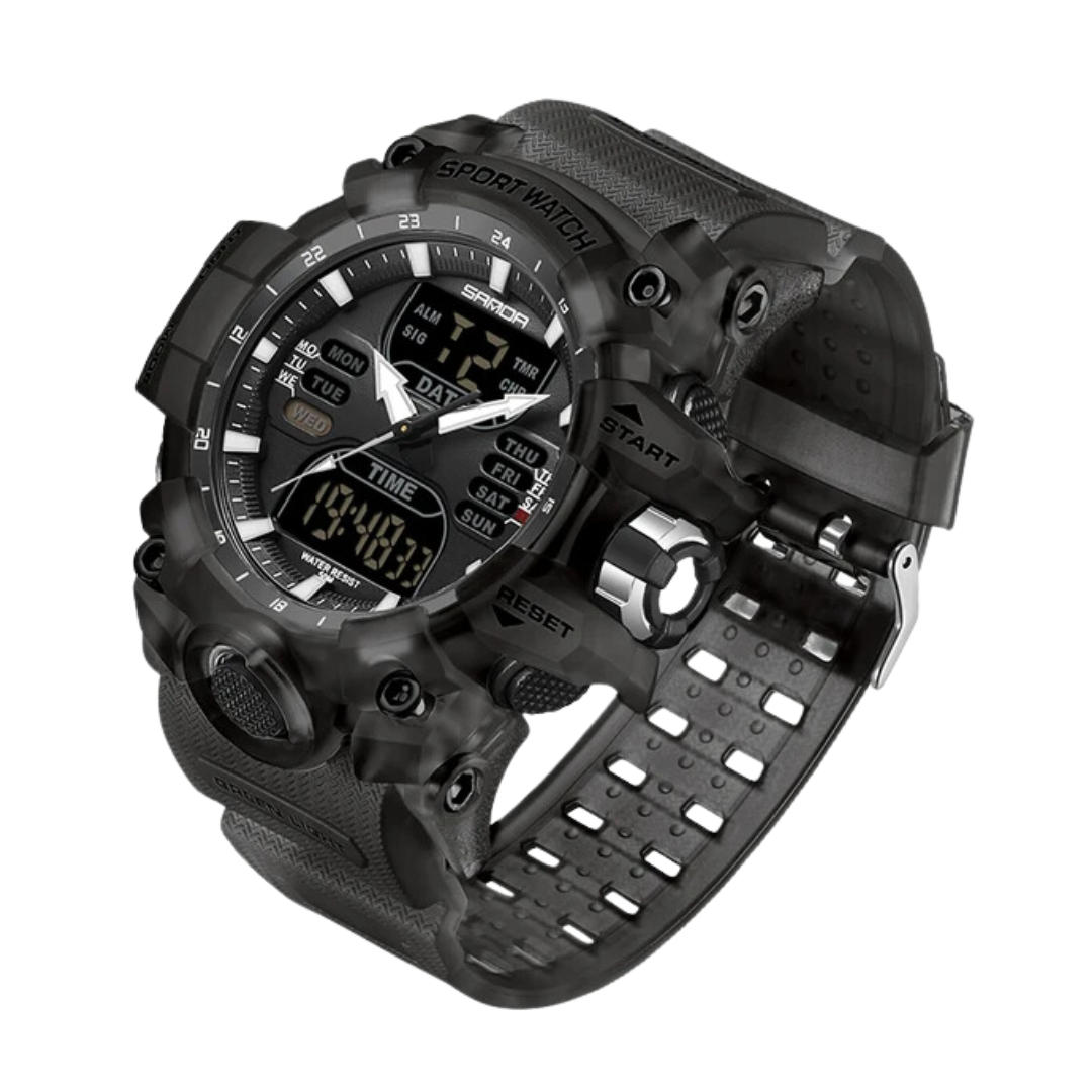 Trektoria – Heren outdoor digitale horloge met schok- en waterbestendigheid