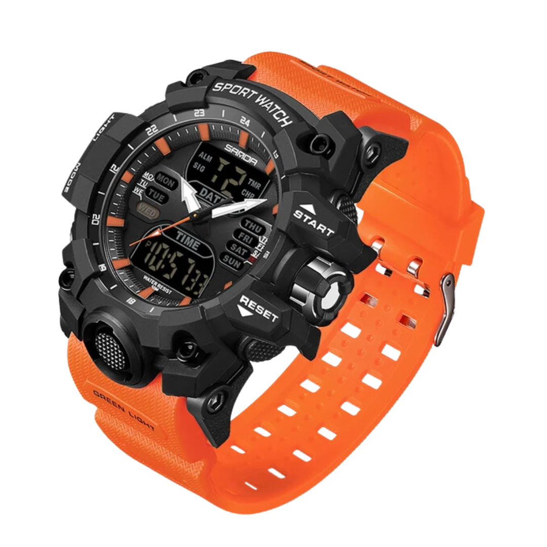 Trektoria – Heren outdoor digitale horloge met schok- en waterbestendigheid