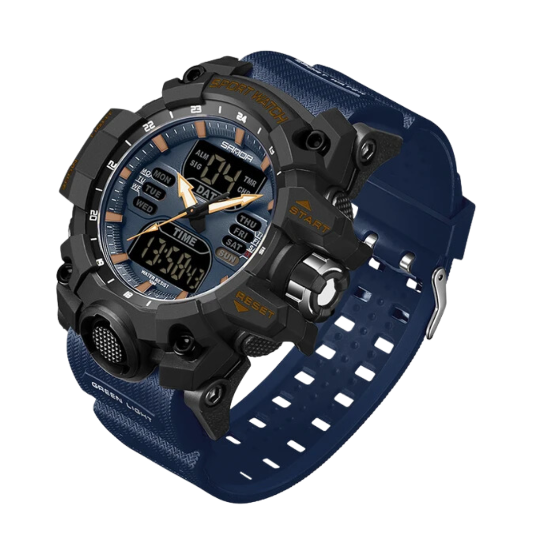 Trektoria – Heren outdoor digitale horloge met schok- en waterbestendigheid