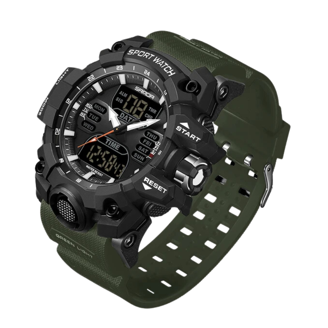 Trektoria – Heren outdoor digitale horloge met schok- en waterbestendigheid