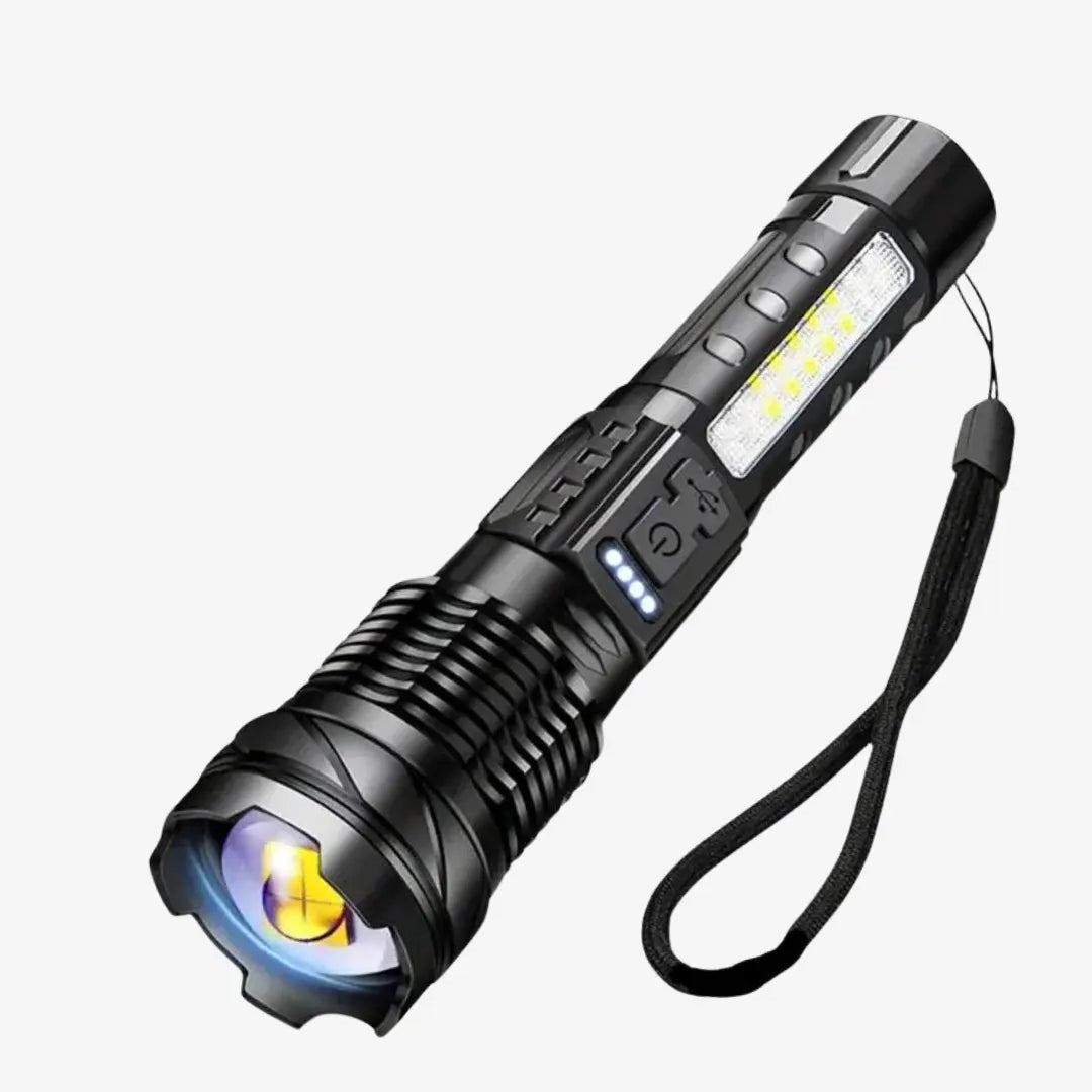 Trektoria – Tactical LED Flashlight with 5000 Lumens and USB Rechargeable Battery
