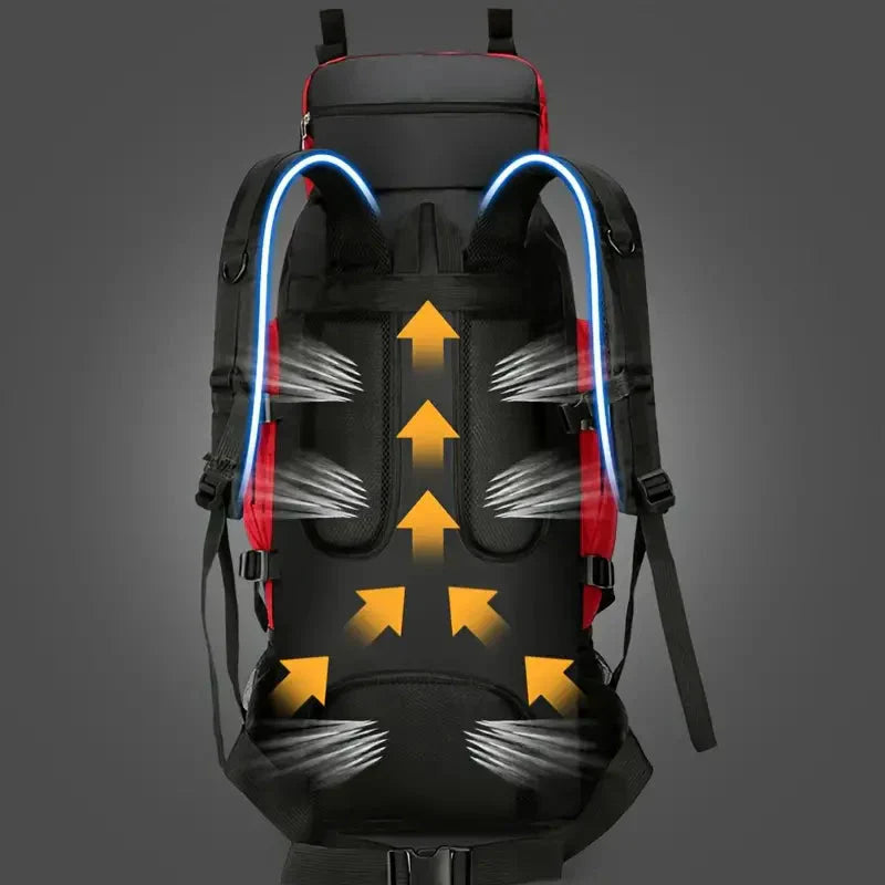 Waterdichte 90L Outdoor Rugzak – Duurzaam & Ruim voor Alle Avonturen